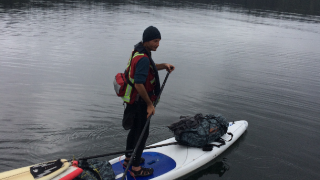 David Jensen Cleared the Coast by paddleboard!