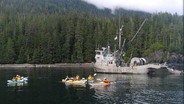 Photo: Marie O'Shaughnessy Fishing boats and kayaks