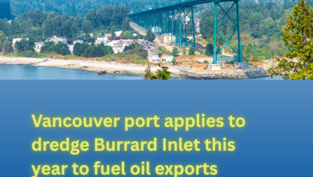 picture of lions gat bridge with title Vancouver port applies to dredge Burrard Inlet this year to fuel oil exports picture of lions gat bridge with title Vancouver port applies to dredge Burrard Inlet this year to fuel oil exports