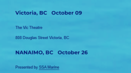 list of dates for screenings Victoria Oct 9 Nanaimo Oct 26 North Van Nov 6