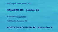 list of dates for screenings Victoria Oct 9 Nanaimo Oct 26 North Van Nov 6