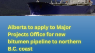 image showing tanker title Alberta to apply to Major Projects Office for new bitumen pipeline to northern B.C. coast